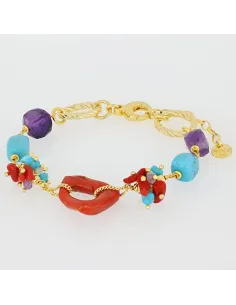 NIVY Bracciale con corallo centrale - Debbie